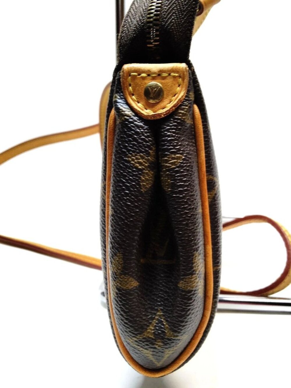 Authentic Louis Vuitton Monogram Eva Clutch Crossbody Bag Brown Canvas - Picture 4 of 16